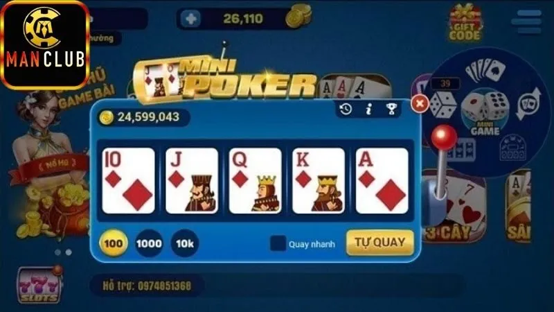Mini poker – Xả stress, gom thưởng cực vui 1 Mini poker